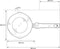 Eurolux Steelpan met schenktuit en afneembare steel 18 x 10 cm flexinductie / combizone Bosch en Siemens Compatible