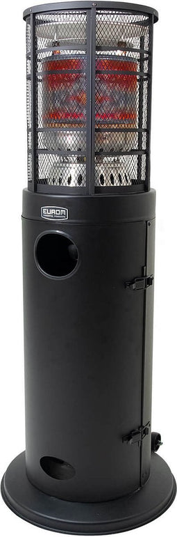 Eurom Area Lounge Terrasverwarmer - gas - staand - verrijdbaar - verwarmt tot 50m² - max. 9000 W