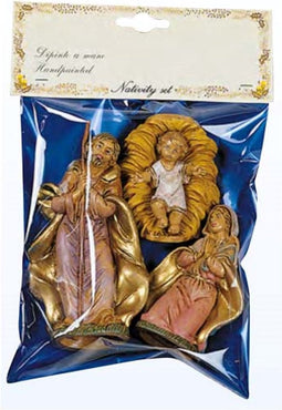 Euromarchi Kerstfiguren - 3-delig - 12 cm - NSC16-BA