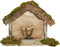 Euromarchi lege kerststal - zonder figuren - L25 x B13 x H21 cm -hout