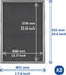 Europel Economy Kliklijst – Posterlijst – A2 – 42 x 59,4 cm – 25mm – Aluminium – Zilver