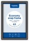Europel Economy Kliklijst – Posterlijst – A3 – 29,7 x 42 cm – 25mm – Aluminium – Zwart