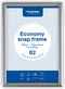 Europel Economy Kliklijst – Posterlijst – B2 – 50 × 70,7 cm – 25mm – Aluminium – Zilver