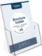 Europel Folderbakje – Flyers – A5 – 14,8 x 21 cm – Glasheldere presentatie – Beurzen en kantoren