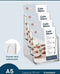 Europel Folderbakjes meervoudig – Flyers, Folders & Visitekaartjes – 4x A5 – 14,8 x 21 cm – Glasheldere presentatie – Beurzen en kantoren