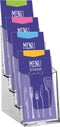 Europel Folderbakjes meervoudig – Flyers, Folders & Visitekaartjes – 4x 1/3 A4 – 9,9 x 21 cm – Glasheldere presentatie – Beurzen en kantoren