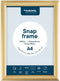 Europel Kliklijst – Posterlijst – A4 – 21 x 29,7 cm – 25mm – Aluminium – Goud