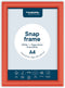 Europel Kliklijst – Posterlijst – A4 – 21 x 29,7 cm – 25mm – Aluminium – Rood