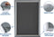 Europel Kliklijst – Posterlijst – A4 – 21 x 29,7 cm – 25mm – Aluminium – Zilver