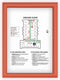 Europel Kliklijst – Posterlijst – A4 – 21 x 29,7 cm – 25mm – Aluminium – Rood