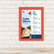 Europel Kliklijst – Posterlijst – A4 – 21 x 29,7 cm – 25mm – Aluminium – Rood