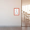 Europel Kliklijst – Posterlijst – A4 – 21 x 29,7 cm – 25mm – Aluminium – Rood