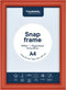 Europel Kliklijst – Posterlijst – A4 – 21 x 29,7 cm – 25mm – Aluminium – Rood