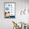 Europel Kliklijst – Posterlijst – B2 – 50 x 70,7 cm – 25mm – Aluminium – Zilver