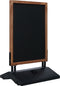 Europel - Krijt Stoepbord met Swing - 70x100cm - Dubbelzijdige presentatie - Geschikt voor binnen en buiten