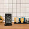 Europel krijtbord staand - tafelmodel – A6 – zwart - hout