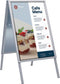 Europel Stoepbord - Kliklijst B1 formaat - 70,7 x 100 cm - 32 mm frame - Dubbelzijdige presentatie - Waterbestendig - Gemakkelijk op te bergen