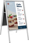 Europel Stoepbord - Kliklijst B1 formaat - 70,7 x 100 cm - 32 mm frame - Dubbelzijdige presentatie - Spatwater bestendig - Gemakkelijk op te bergen
