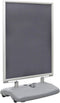 Europel Stoepbord met Swing - Kliklijst A0 formaat - 84,1 x 118,9 cm - 35 mm frame - Dubbelzijdige presentatie - Waterbestendig - Met wieltjes en te vullen met zand/water