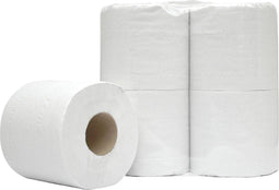 Europroducts toiletpapier, 2-laags, 400 vellen, pak van 4 rollen