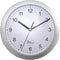 EUROTIME 56787 Wandklok Zendergestuurd 25 cm x 3.8 cm Zilver
