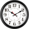 EUROTIME 80882-05 Wandklok Kwarts 31 cm Zwart