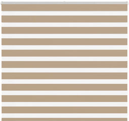 vidaXL - Zebra - Blind - 160x100 - cm - stofbreedte - 155,9 - cm - polyester - zandbruin