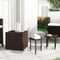 vidaXL - Tuinbijzettafels - 3 - st - poly - rattan - bruin