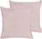 EUSTOMA - Sierkussen set van 2 - Roze - 60 x 60 cm - Fluweel
