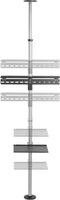 Equip 650621 - Vloer-tot-plafond TV-beugel - 360° draaibaar max. 70