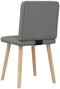 vidaXL - Eetkamerstoelen - 2 - st - stof - donkergrijs