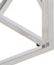 vidaXL - Salontafel - roestvrij - staal - en - gerecycled - hout - zilverkleurig