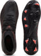 PUMA FUTURE 9 MATCH FG/AG - Unisex Sportschoenen - Flexibele pasvorm 360-graden wendbaarheid - PUMA Black-Glowing Red-Strong Gray