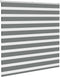 vidaXL - Zebra - rolgordijn - 145x150 - cm - stofbreedte - 140,9 - cm - donkergrijs
