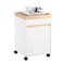 SoBuy ASK03-W - Printerkast - Wielen - Wit