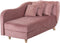 MERI - Chaise longue - Roze - Rechterzijde - Fluweel