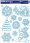 Anna's Collection - RAAMDECO 30X42CM SNEEUW 4ASS