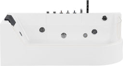 Beliani ACUARIO - Hoekbad whirlpool - Wit - Acryl