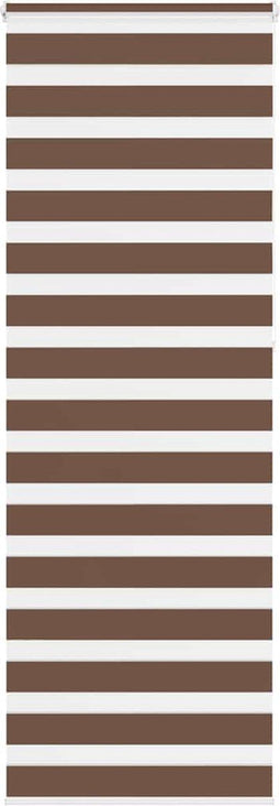 vidaXL - Zebra - rolgordijn - 90x230 - cm - stofbreedte - 85,9 - cm - polyester - bruin