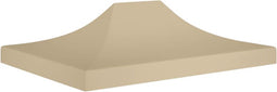 vidaXL - Partytentdak - 270 - g/m² - 4x3 - m - beige