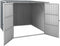 vidaXL - Tuinschuur - 195x198x159 - cm - gegalvaniseerd - staal - grijs