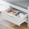 SoBuy FSR74-W - Schoenenbank - Opbergbank met 2 Laden & Zitkussen - Wit