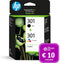 HP 301 - Inktcartridge - Origineel - Kleur & Zwart + Instant Ink tegoed