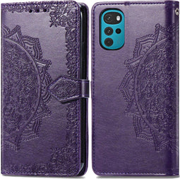 imoshion Hoesje - Geschikt voor Motorola Moto G22 - Mandala Bookcase - Paars