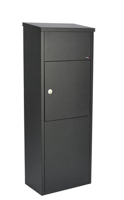 Allux 600 - Pakketbrievenbus - Ruime inworp 100x260x280 mm - Zwart