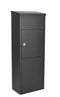 Allux 600 - Pakketbrievenbus - Ruime inworp 100x260x280 mm - Zwart