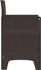 vidaXL - Tuinstoelen - met - Kussens - 4 - stuks - Bruin - Poly - Rattan