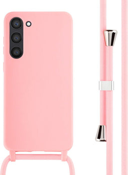 iMoshion Hoesje Geschikt voor Samsung Galaxy S23 Plus Hoesje Met Koord - iMoshion Siliconen hoesje met koord - Roze