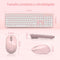 Wireless Keyboard and Mouse, Ergonomic Wireless Keyboard and Mouse, Spanish QWERTY, Full Size with N