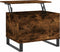 vidaXL - Salontafel - 60x44,5x45 - cm - bewerkt - hout - gerookt - eikenkleurig